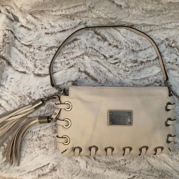 Michael Kors Vanilla Clutch geniune leather